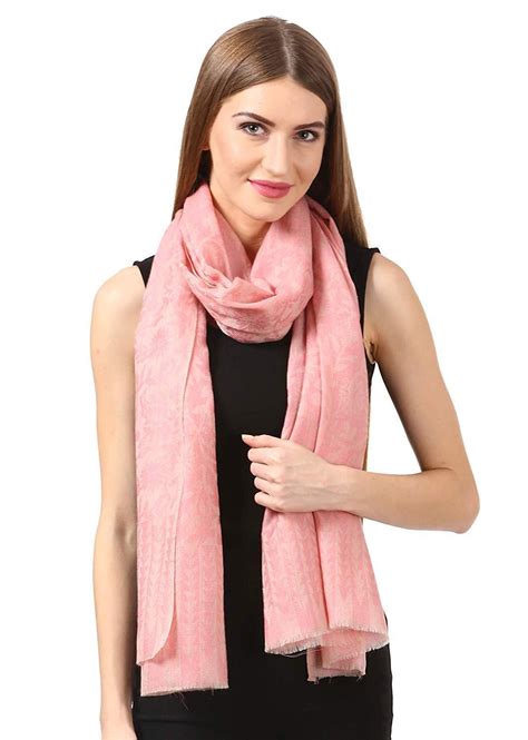 Pashtush Women'S Silk-Wool Reversible Floral Scarf, Soft And Warm (Pow ...