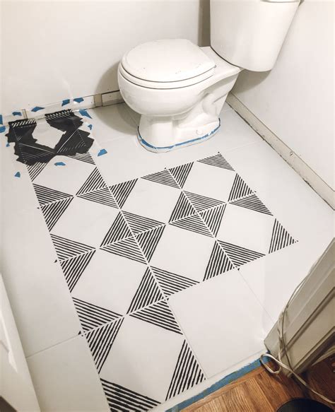 Diy painted stencil tile floors tutorial – Artofit