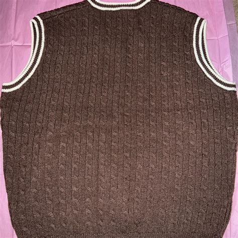 brandy melville oversized dark brown sweater vest 🤎🐿️ - Depop
