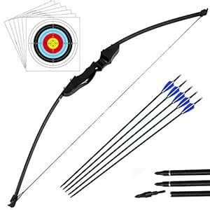 Buy Outdoor Recurve Bow and Arrow Set Archery Training Toy(40LB,5Arrows ...