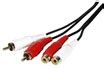 Câble et Connectique Temium 2RCA M/F 2,5M | Darty