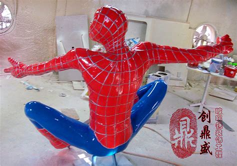北京影视漫威电影人物蜘蛛侠雕塑制作_北京京美视觉3D画-站酷ZCOOL