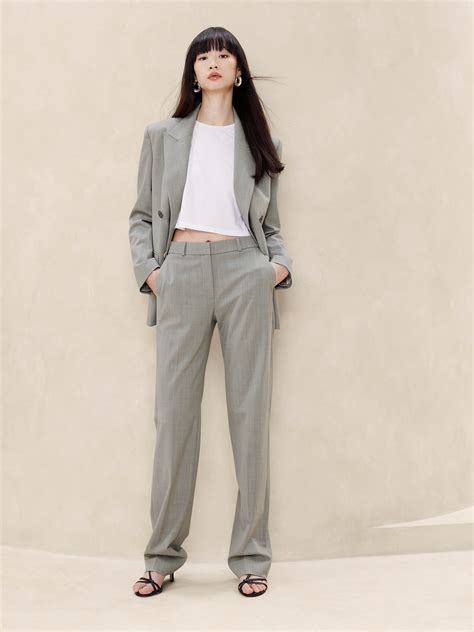 Siena Straight Italian Wool Pant | Banana Republic