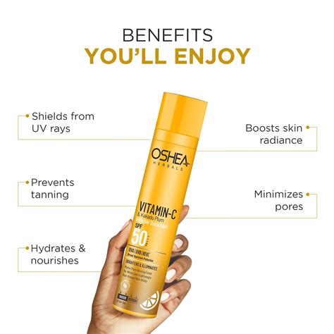 Vitamin C & Kakadu Plum Invisible Sunscreen SPF 50 – Oshea Herbals