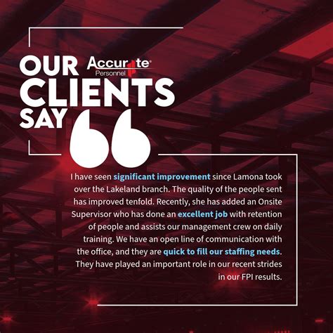 Accurate Personnel LLC on LinkedIn: #accuratepersonnel #clientlove # ...