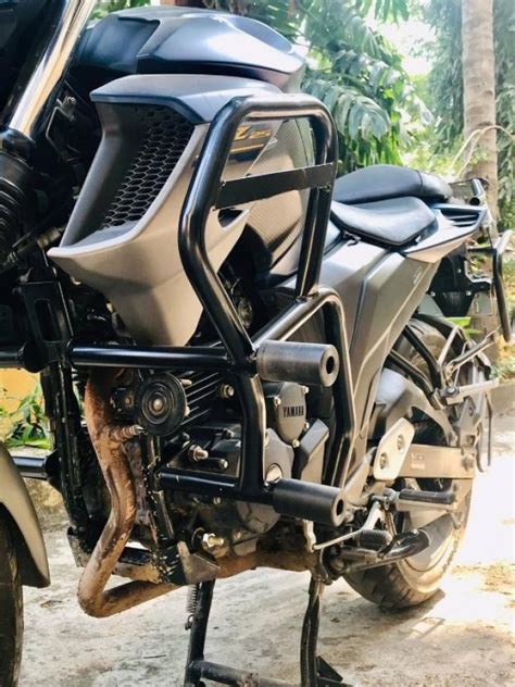 KLOUT crash guard compitable for yamaha FZ 2.5 & FZS 2.5 With 4 Sliders ...