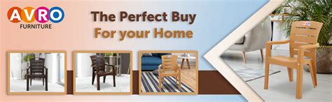 AVRO FURNITURE 9955 Plastic Chairs, Set of 4 Matt Pattern Plastic ...