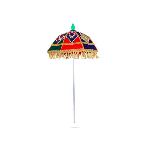 Giri - Decorative Temple Umbrella | Temple Umbrella | Velvet Umbrella