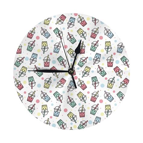 Wall Clock milk tea No.802 Wall Clocks Battery Operated, Modern Wall ...