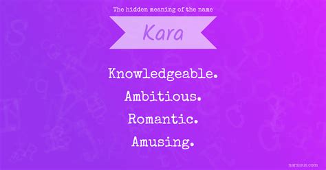 The hidden meaning of the name Kara | Namious