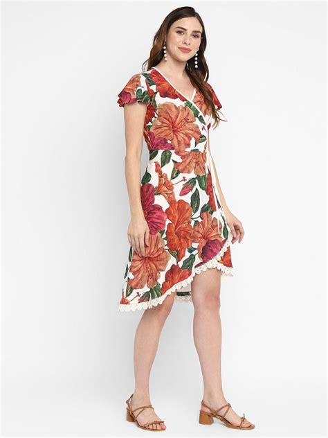 Taurus |Pink Printed Lycra Knit Dress – Taurusshop.com