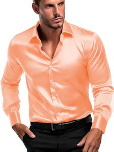 SOLSTICE Men Solid Formal Orange Shirt - Buy SOLSTICE Men Solid Formal ...