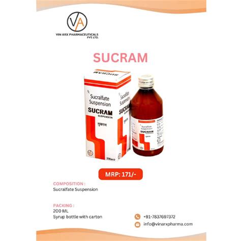 SUCRAM Suspension Vin Arx Pharmaceuticals Pvt. Ltd.