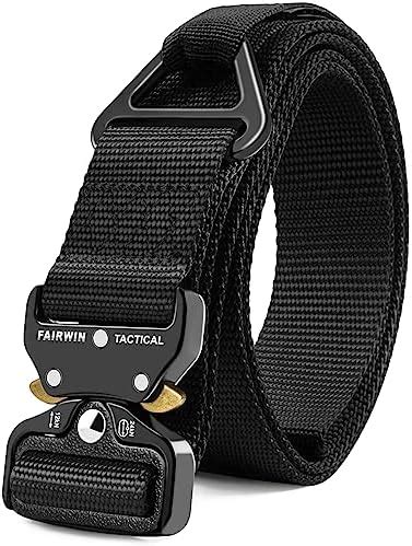 Buy Fairwin Tactical Rigger Belt, Nylon Webbing Waist Belt with V-Ring ...