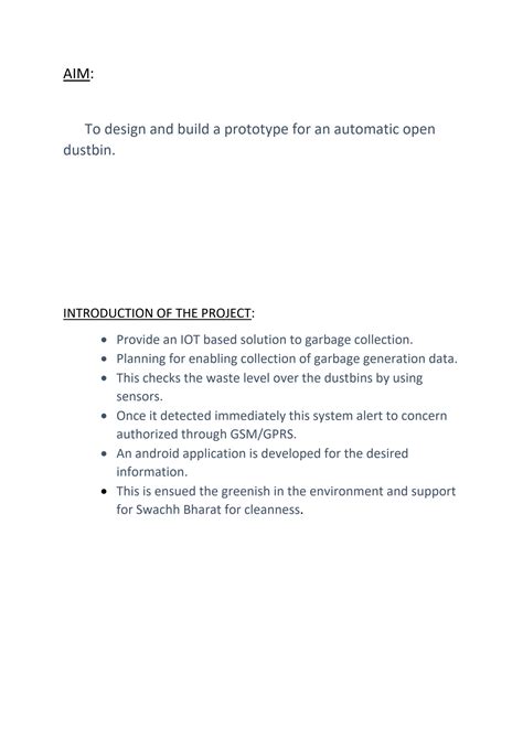 Smart Dustbin Project Materials with Names And 的图像结果