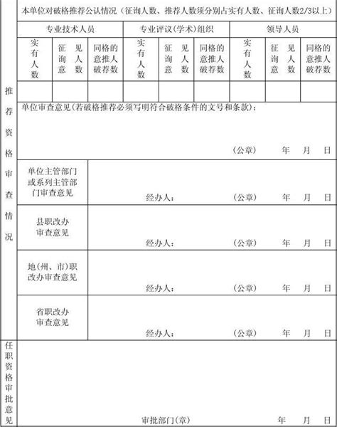 2014高级工程师职称评审表A3打印版范本_word文档在线阅读与下载_免费文档