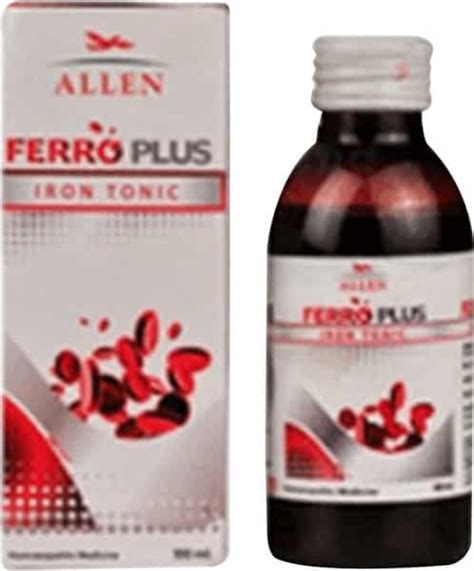 Buy ALLEN FERRO PLUS IRON TONIC 100ML PACK OF 2 Online & Get Upto 60% ...