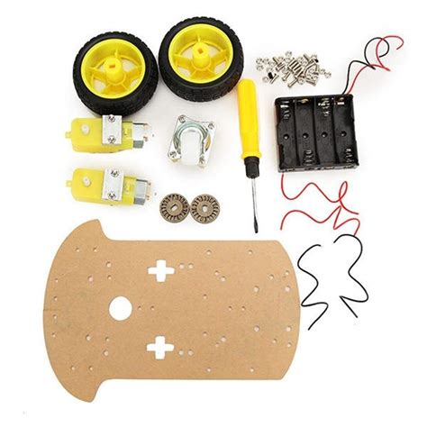 Buy Wanzheronya Solar panel 2WD Smart Robot Chassis Car Kit with Speed ...