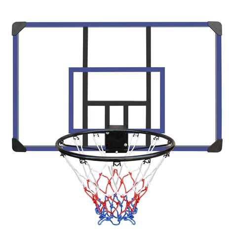 KL KLB Sport 44” Basketball Backboard and Rim Combo, Wall Mounted ...