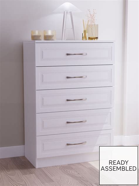 Ready Assembled White Chest of Drawers | Very