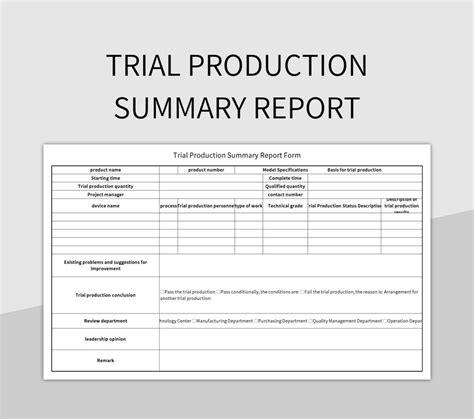 Image result for Summary Report Example
