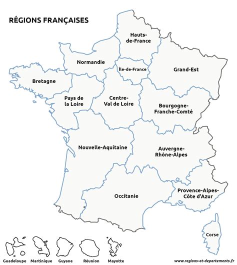Carte De France Des Regions Carte Des Rgions De France Carte Des