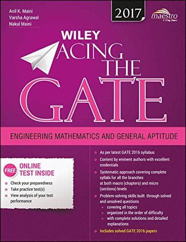 Buy Wiley Acing the Gate: Engineering Mathematics and General Aptitude ...