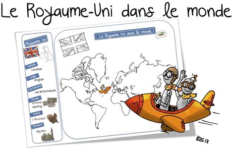 Le Royaume-Uni dans le monde: carte et récapitulatif CP-CE1 | Bout de Gomme