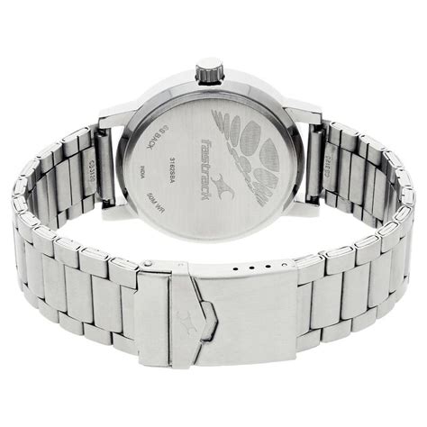 Fastrack Bare Basics Quartz Analog Beige Dial Stainless Steel Strap ...