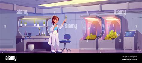 Biotechnology Lab Experiment Cartoon Image 的图像结果