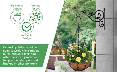 Sharpex Wall Mounted Metal Bracket | Decorative Wall Hook Plant Hanger ...