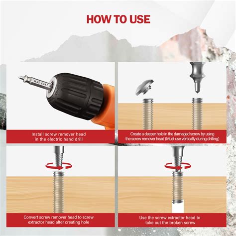 Snapklik.com : 6PC Damaged Screw Extractor Set, Remover Kit For ...