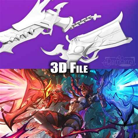 3D file Samira Soul Fighter Gun League of Legends STL file・3D printing ...