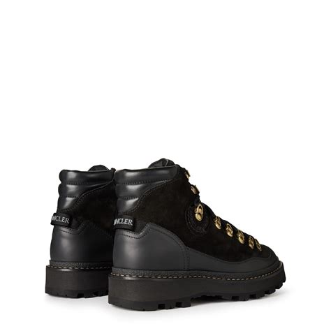MONCLER | Peka Trek Suede And Leather Hiking Boots | Women | Black 999 ...