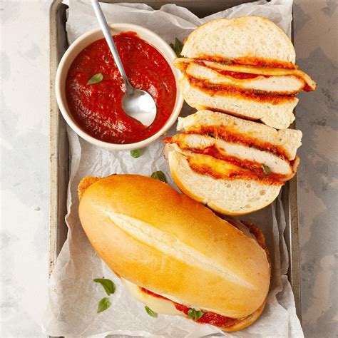 Chicken Parmesan Sandwich Recipe Chicken Parmesan Sandwiches
