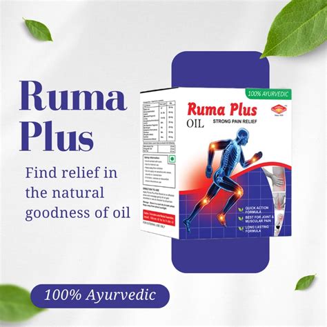 Get Natural Pain Relief with Ruma Plus Oil - Fast-Acting & Effective