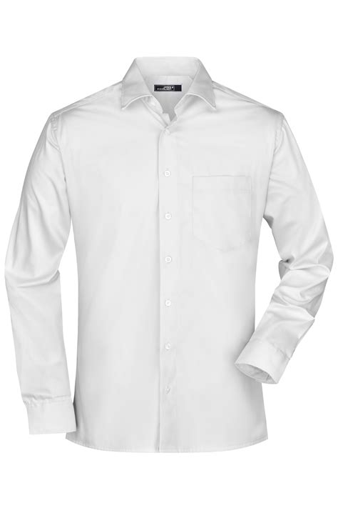 Herren Men's Business Shirt Long-Sleeved White-Daiber