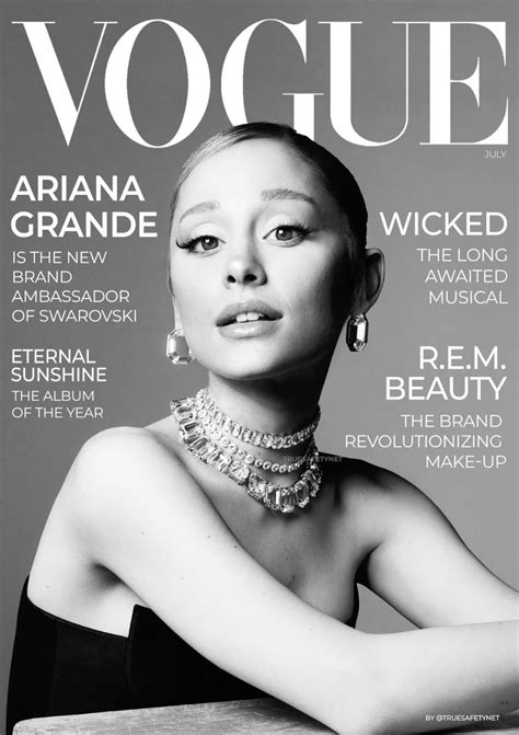 Ariana Grande | Copertine di vogue, Poster di design, Pubblicità di moda