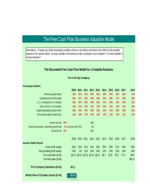 1 Business Valuation Calculator Form | pdfFiller