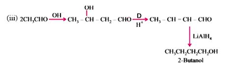 Acetaldehyde to butan-1-ol