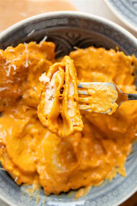 20 Minute Creamy Pumpkin Ravioli - Modern Crumb