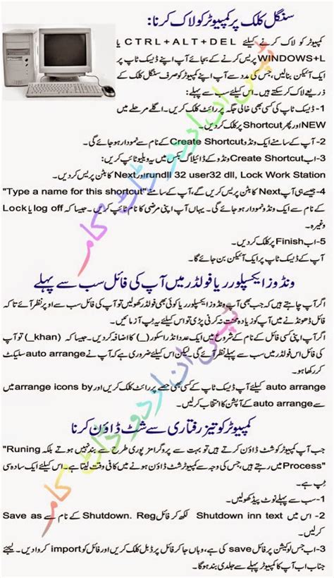 Image result for Basic Computer in Urdu