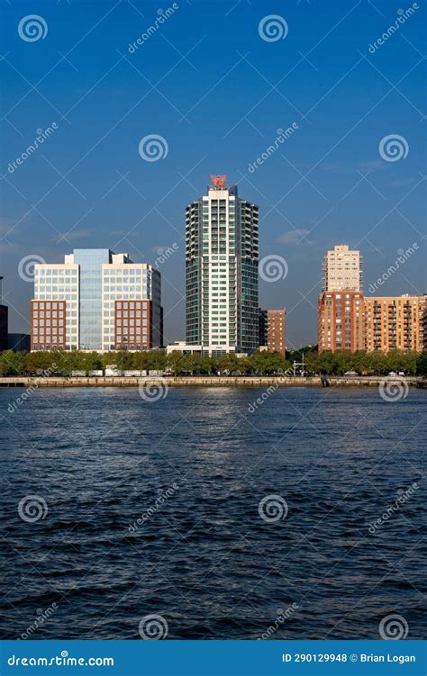 Vertical View of Hobokenâ€™s Skyline, Hoboken Riverside Park and W ...