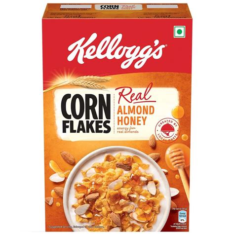 Kellogg's Real Almond Honey Corn Flakes, 300 gm Price, Uses, Side ...