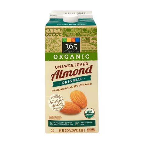 Wholefoods 365 Unsweetened Almond Milk | Milk Pick