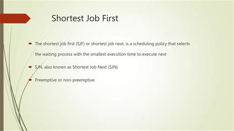 Image result for Shortest Job First Explained