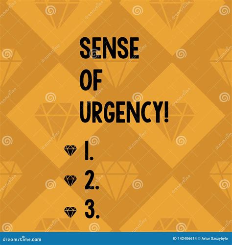 Conceptual Hand Writing Showing Sense of Urgency. Business Photo ...