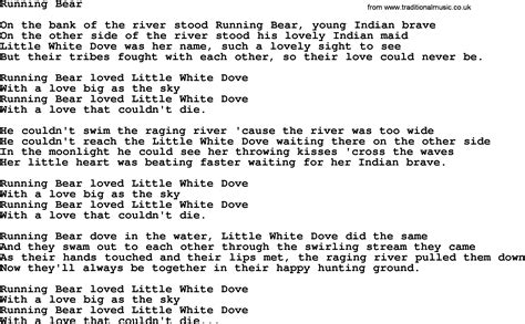Running Bear by George Jones - Counrty song lyrics