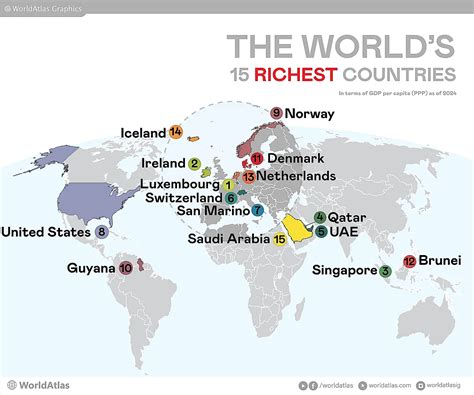The Richest Countries In The World 2024 - WorldAtlas