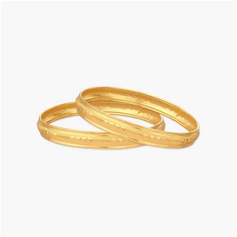 Ornate Echo Gold Bangles